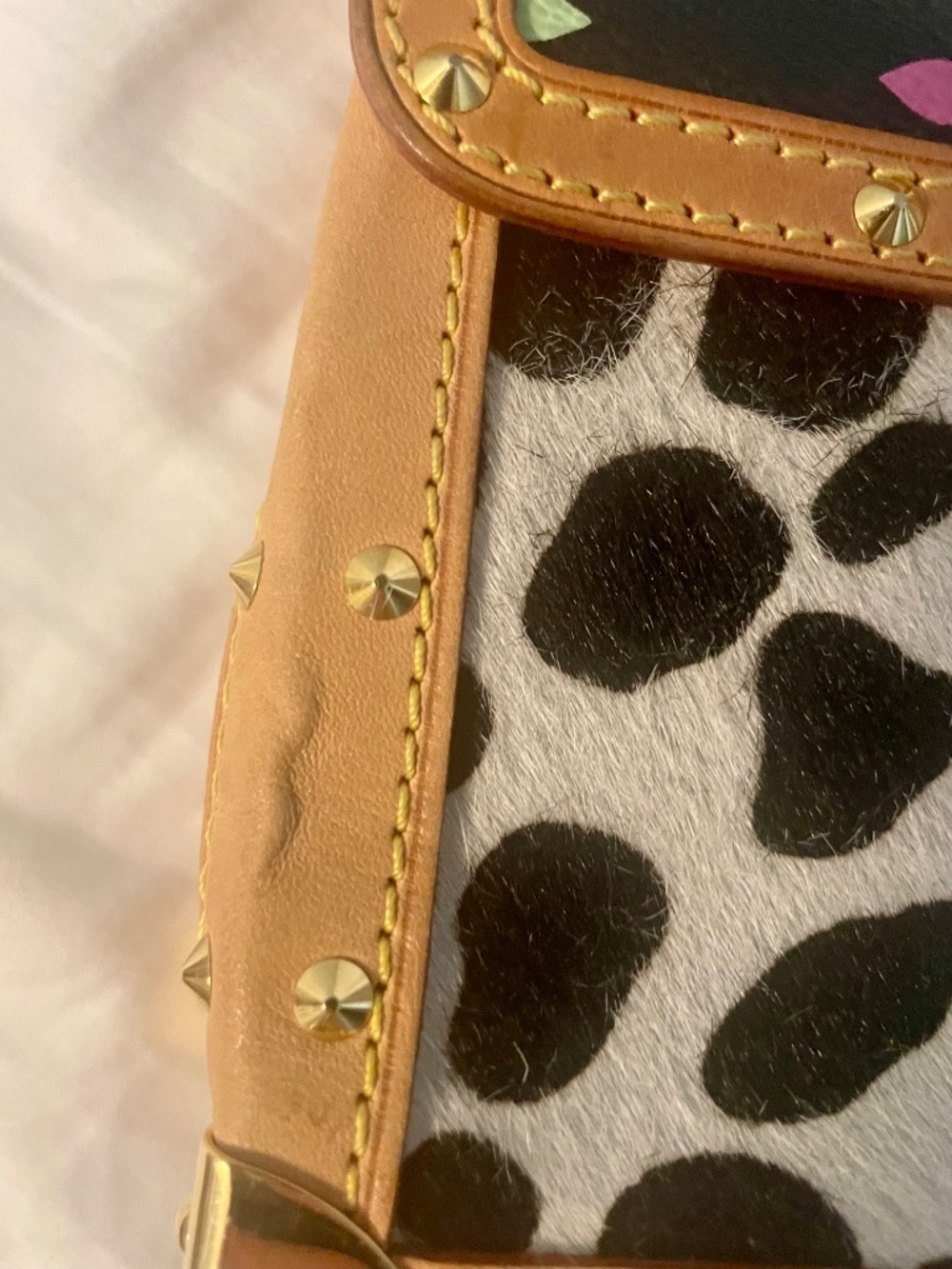 Louis Vuitton x Takashi Murakami Multicolor Monogram Dalmatian Pochette - Picture 14 of 14